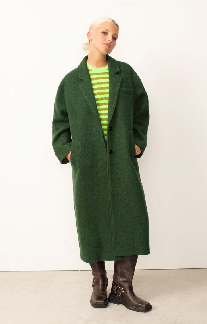 American Vintage Manteau Femme Nadabow - NENUPHAR 72 Manches Longues Vert - H24