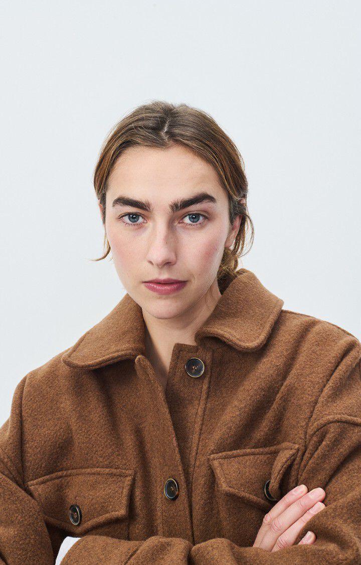 American Vintage Manteau Femme Pacybay - BOIS Manches Longues Marron - H19