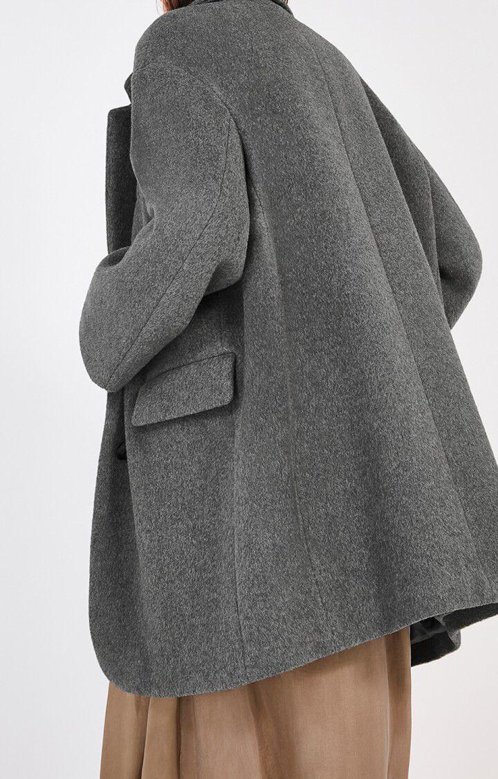 American Vintage Manteau Femme Pamilia - GRIS CHINE Manches Longues Gris - E20