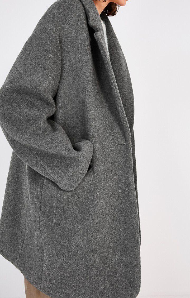 american vintage Manteau femme Pamilia - GRIS CHINE Manches longues Gris - E20