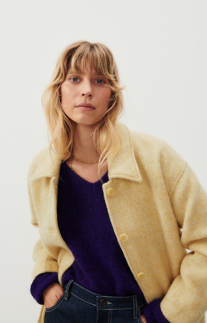 American Vintage Manteau Femme Roly - CITRONNADE CHINE 51 Manches Longues Jaune - H23