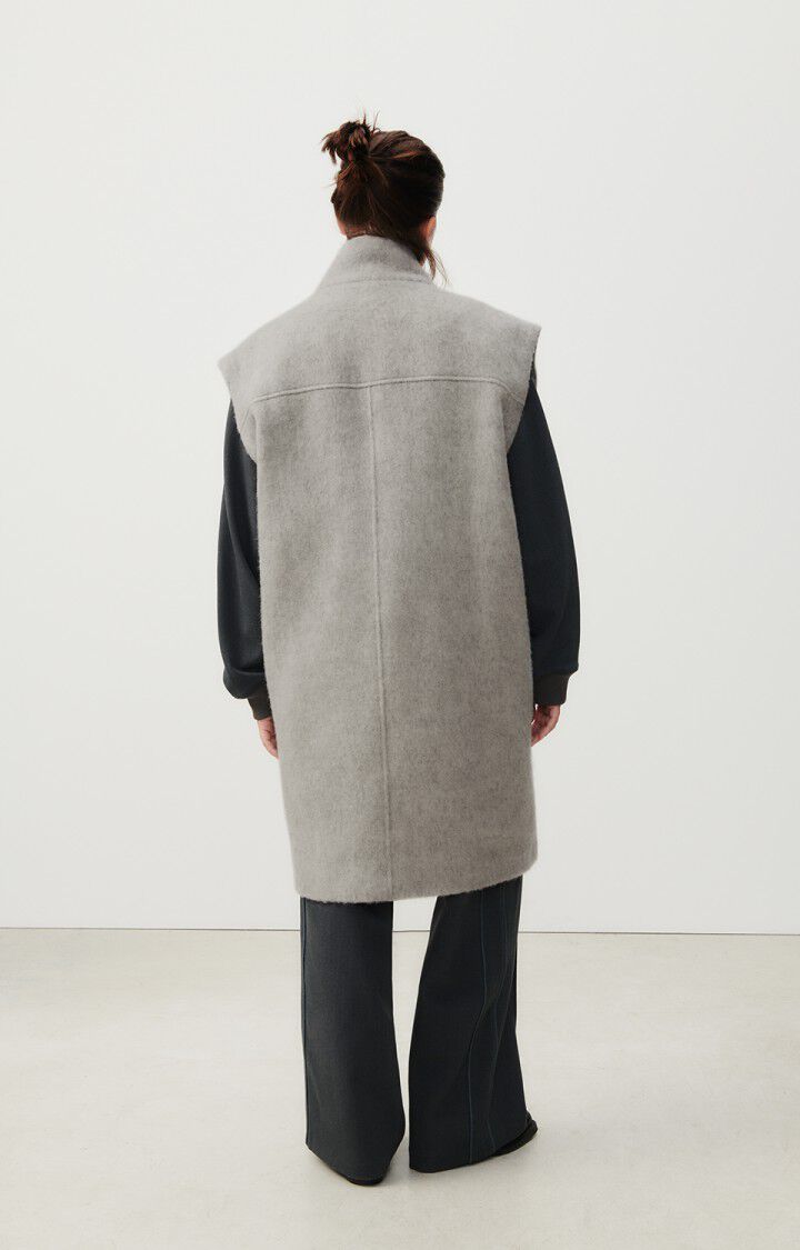 American Vintage Manteau Femme Roly - NUAGE CHINE 0 Sans Manches Gris - H23