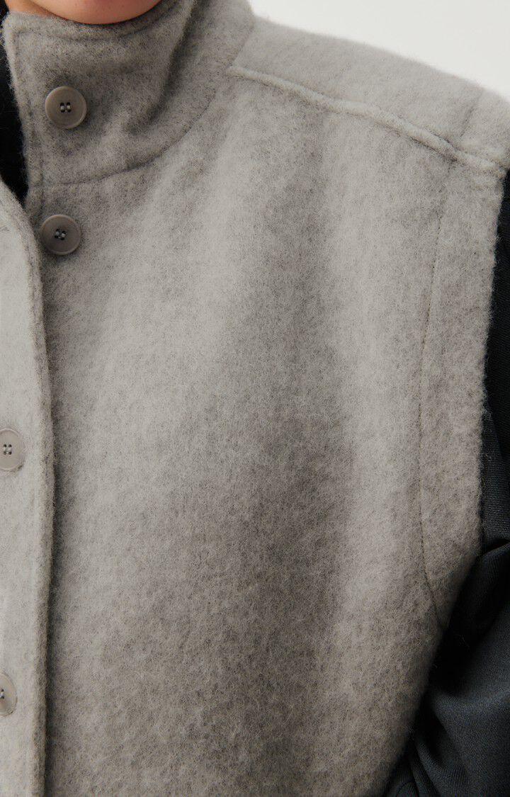 American Vintage Manteau Femme Roly - NUAGE CHINE 0 Sans Manches Gris - H23