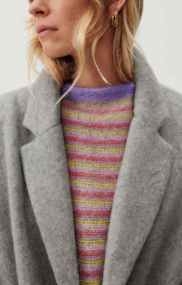 American Vintage Manteau Femme Roly - NUAGE CHINE 54 Manches Longues Gris - E24