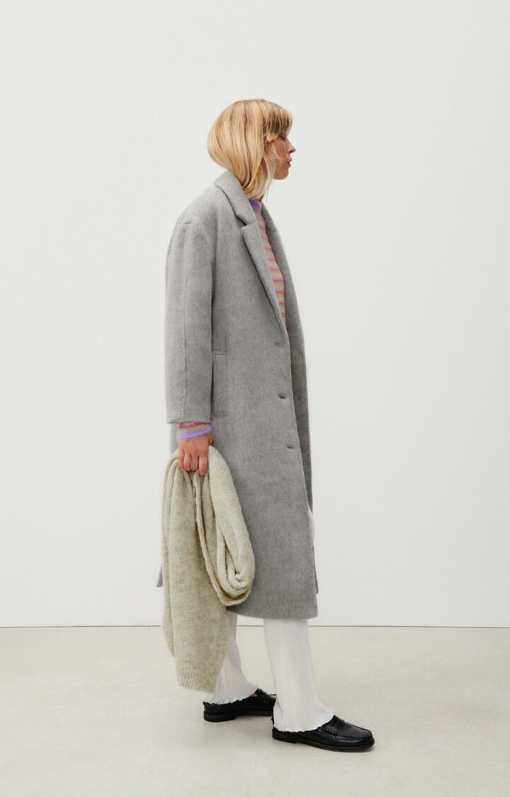 American Vintage Manteau Femme Roly - NUAGE CHINE 54 Manches Longues Gris - E24