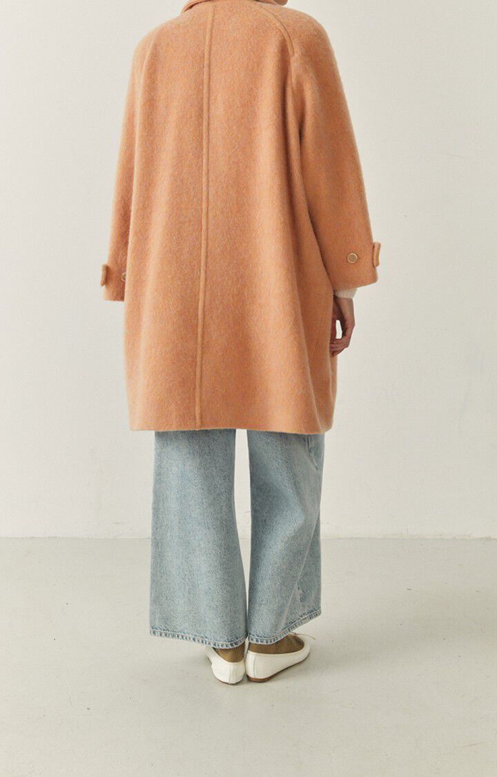 American Vintage Manteau Femme Roly - POMELO CHINE Manches Longues Orange - H22