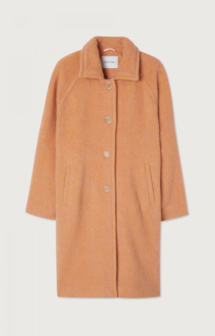american vintage Manteau femme Roly - POMELO CHINE Manches longues Orange - H22B