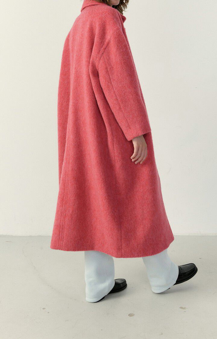 American Vintage Manteau Femme Roly - POMME D'AMOUR CHINE Manches Longues Rouge - H22