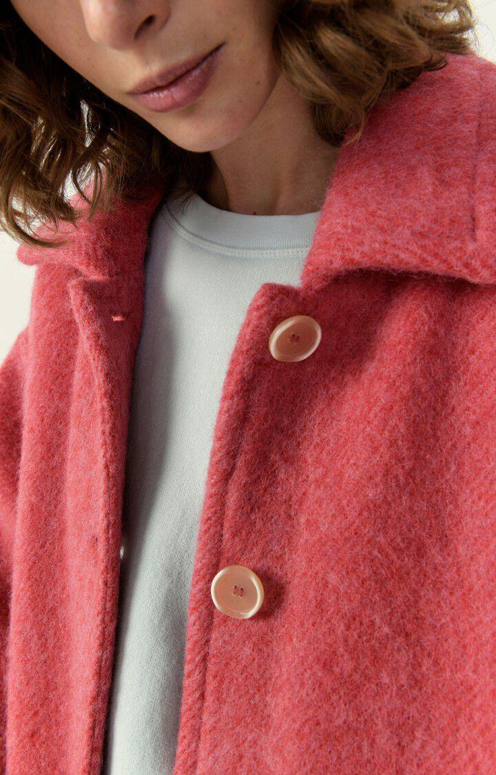 American Vintage Manteau Femme Roly - POMME D'AMOUR CHINE Manches Longues Rouge - H22