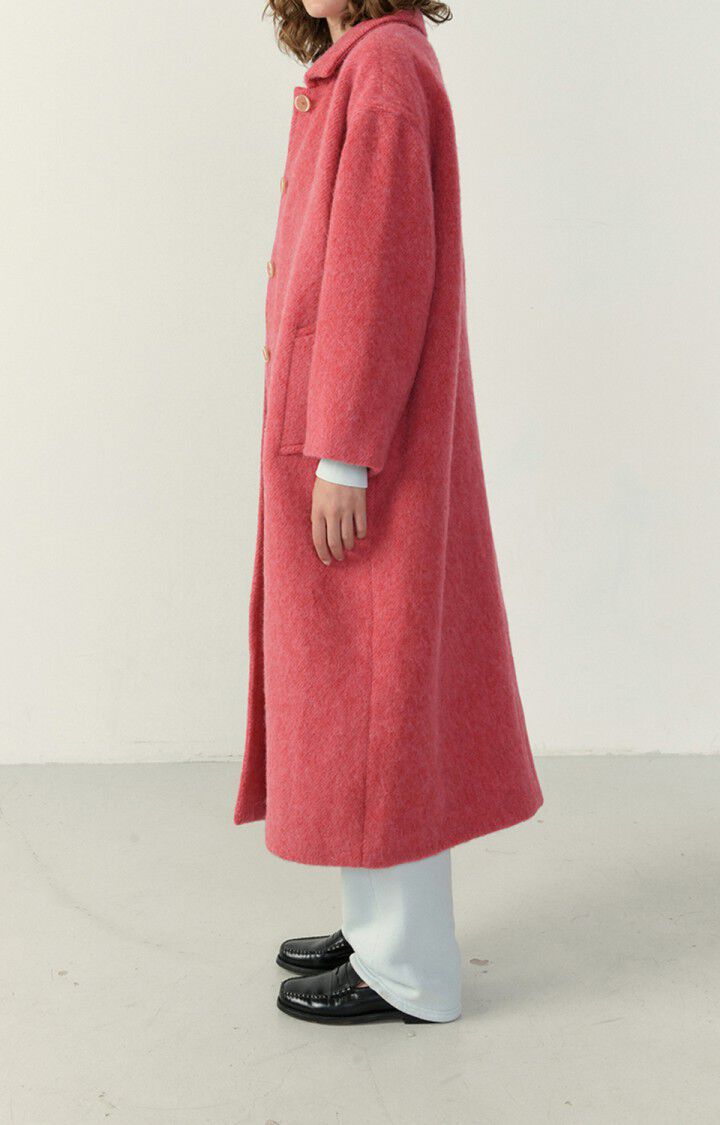 American Vintage Manteau Femme Roly - POMME D'AMOUR CHINE Manches Longues Rouge - H22