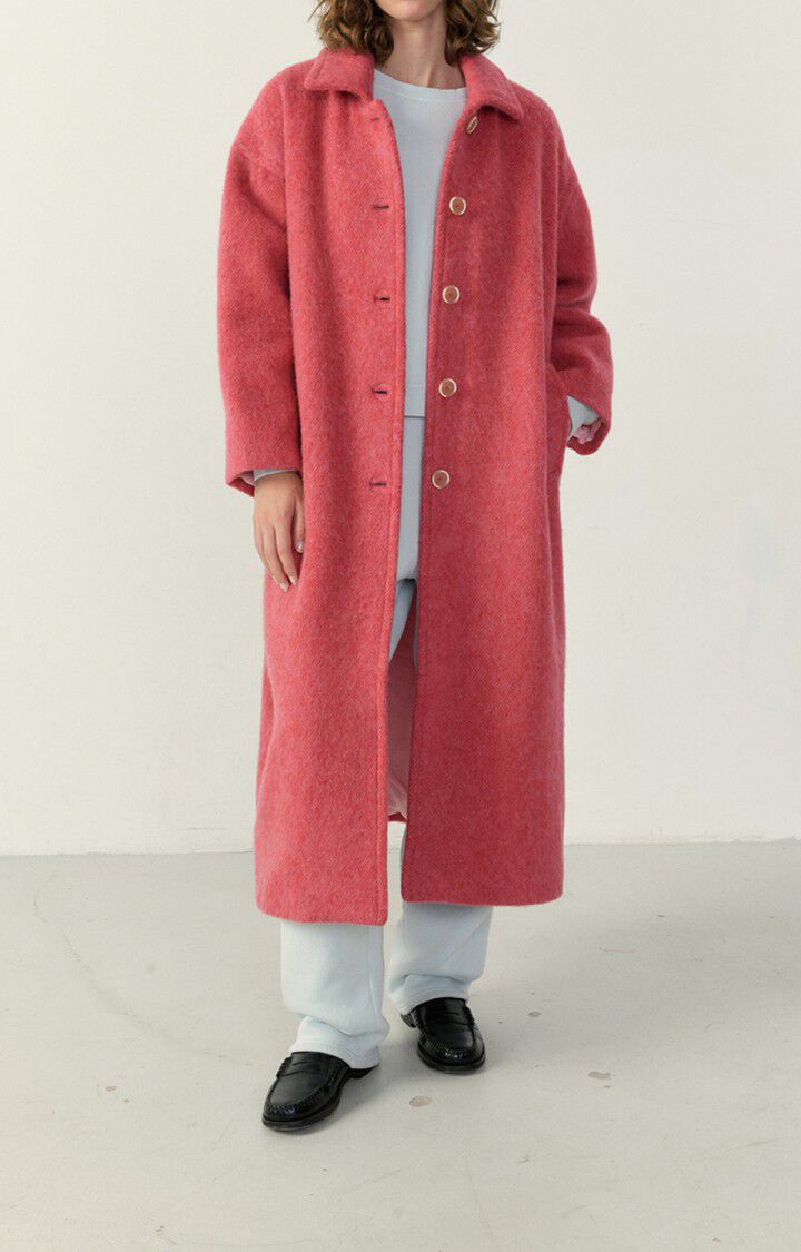 american vintage Manteau femme Roly - POMME D'AMOUR CHINE Manches longues Rouge - H22