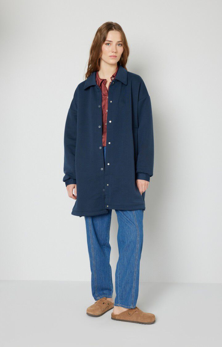 American Vintage Manteau Femme Wizz - NAVY Manches Longues Bleu - H22
