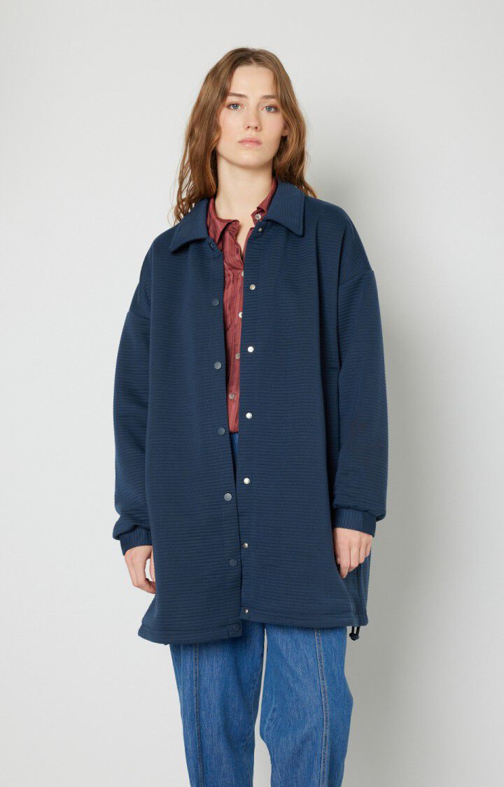 american vintage Manteau femme Wizz - NAVY Manches longues Bleu - H22