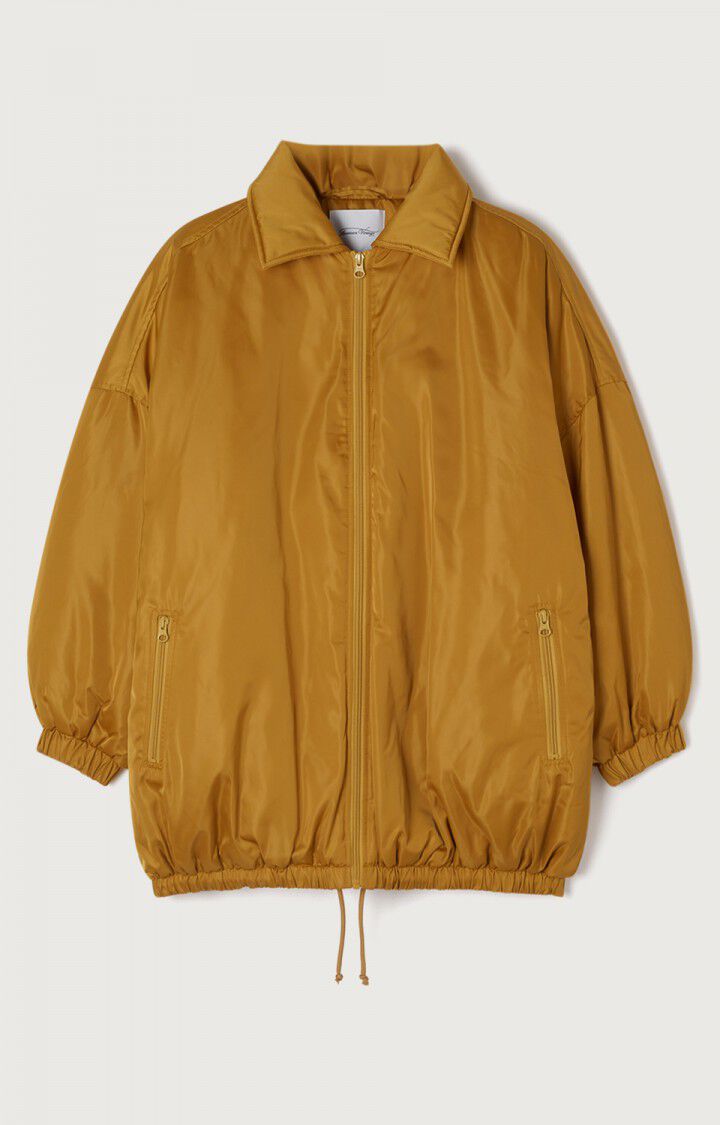 american vintage Manteau femme Yabay - MIEL Manches longues Marron - H21B