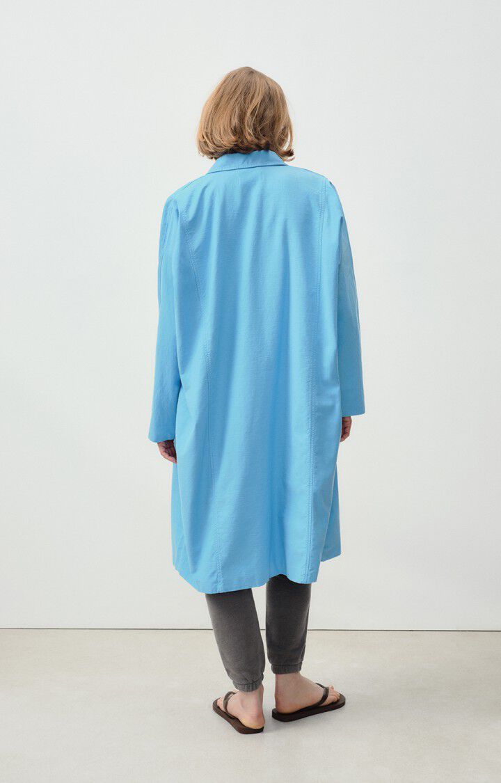American Vintage Manteau Femme Zarydok - CIEL 63 Manches Longues Bleu - E24