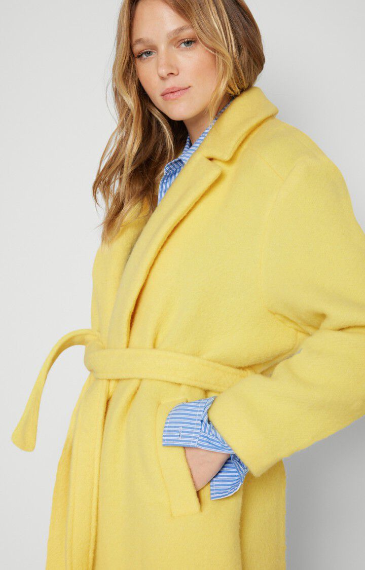 American Vintage Manteau Femme Zefir - CITRONNADE Manches Longues Jaune - H21