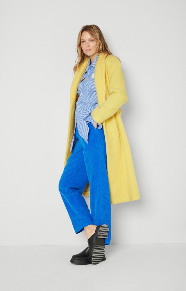 American Vintage Manteau Femme Zefir - CITRONNADE Manches Longues Jaune - H21