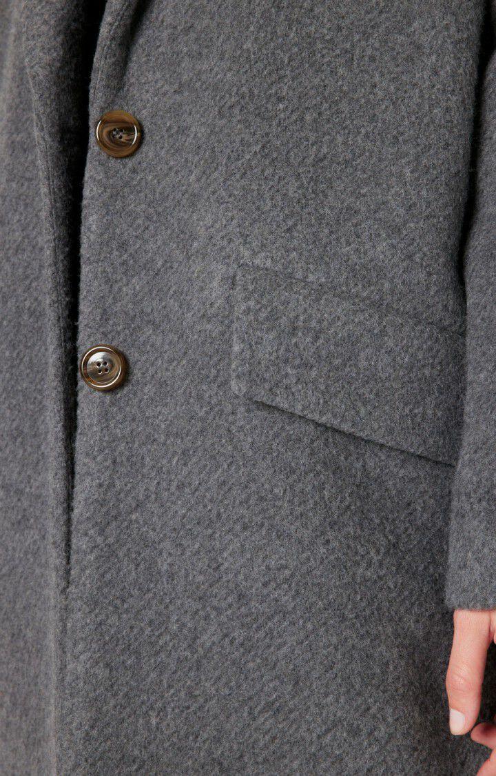 American Vintage Manteau Femme Zefir - GRIS CHINE Manches Longues Gris - H22