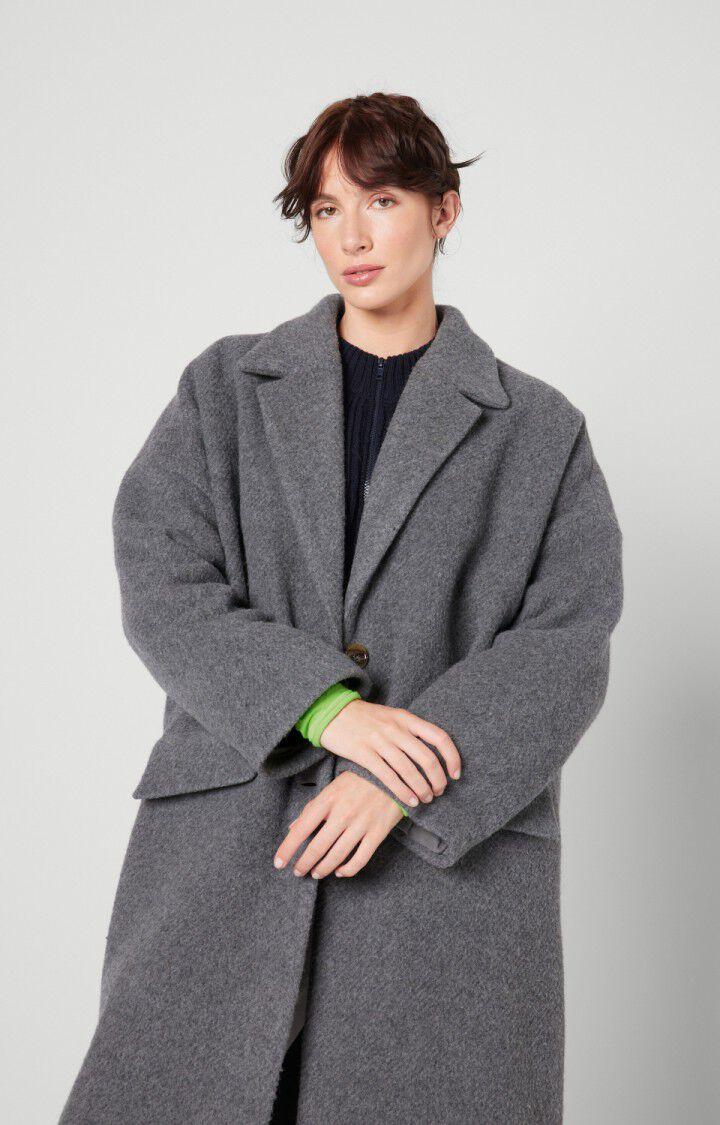 American Vintage Manteau Femme Zefir - GRIS CHINE Manches Longues Gris - H22