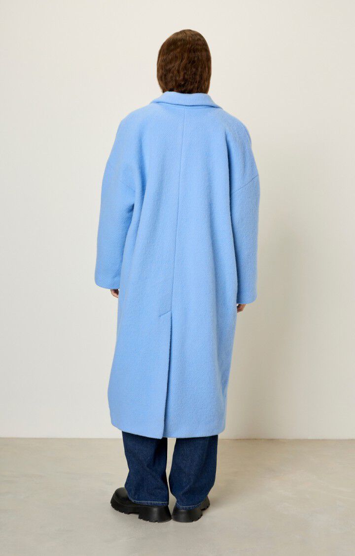 American Vintage Manteau Femme Zefir - LAGON Manches Longues Bleu - E22