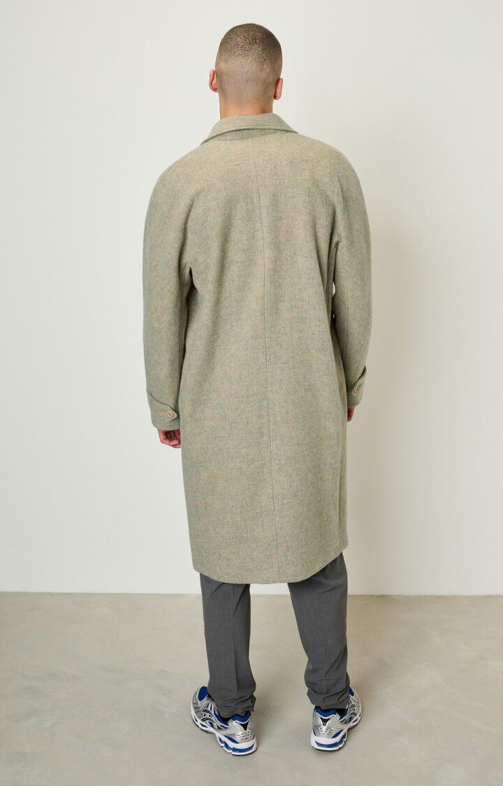American Vintage Manteau Homme Abelville - BICHE CHINE Manches Longues Beige - E22
