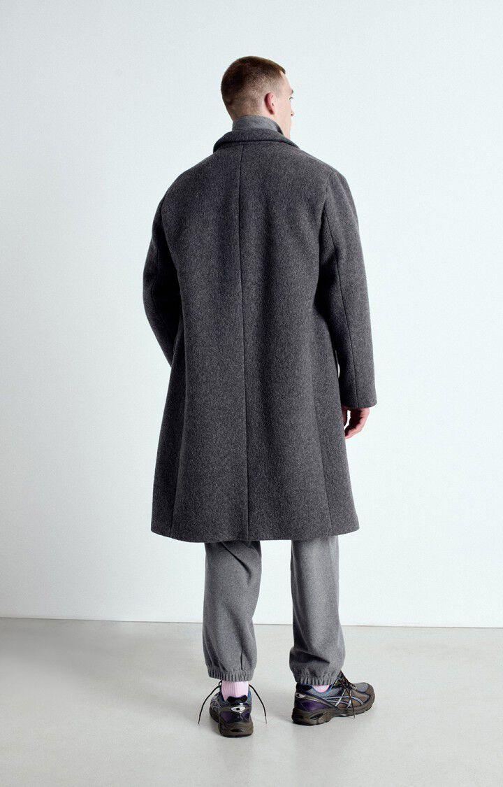 American Vintage Manteau Homme Bazybay - ANTHRACITE CHINE 64 Manches Longues Gris - E25