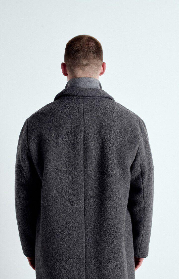 American Vintage Manteau Homme Bazybay - ANTHRACITE CHINE 64 Manches Longues Gris - E25