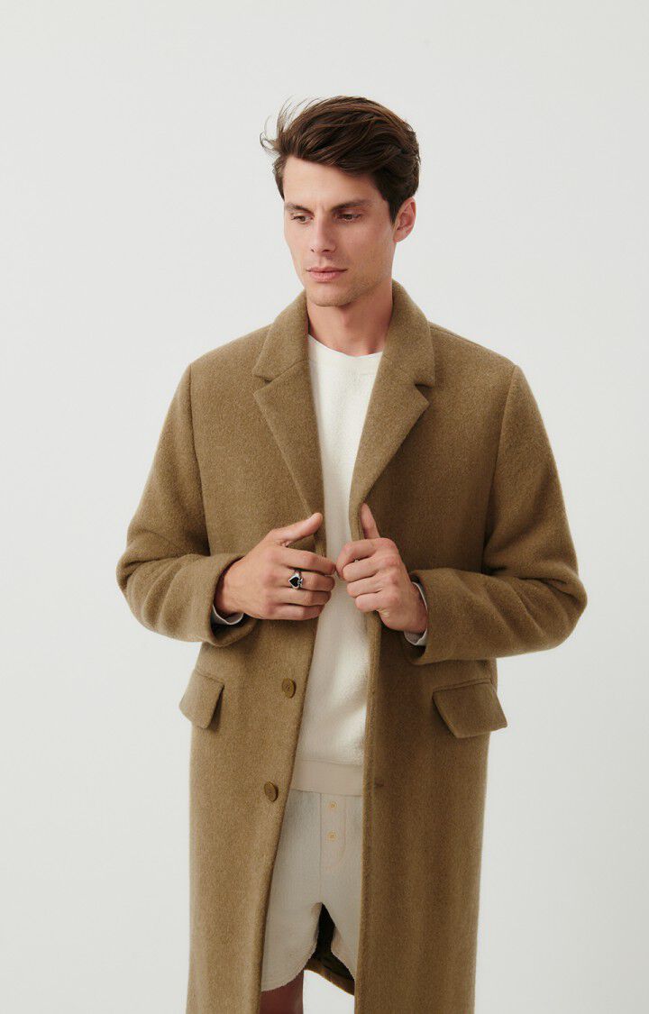 American Vintage Manteau Homme Bazybay - CAMEL 64 Manches Longues Marron - H24