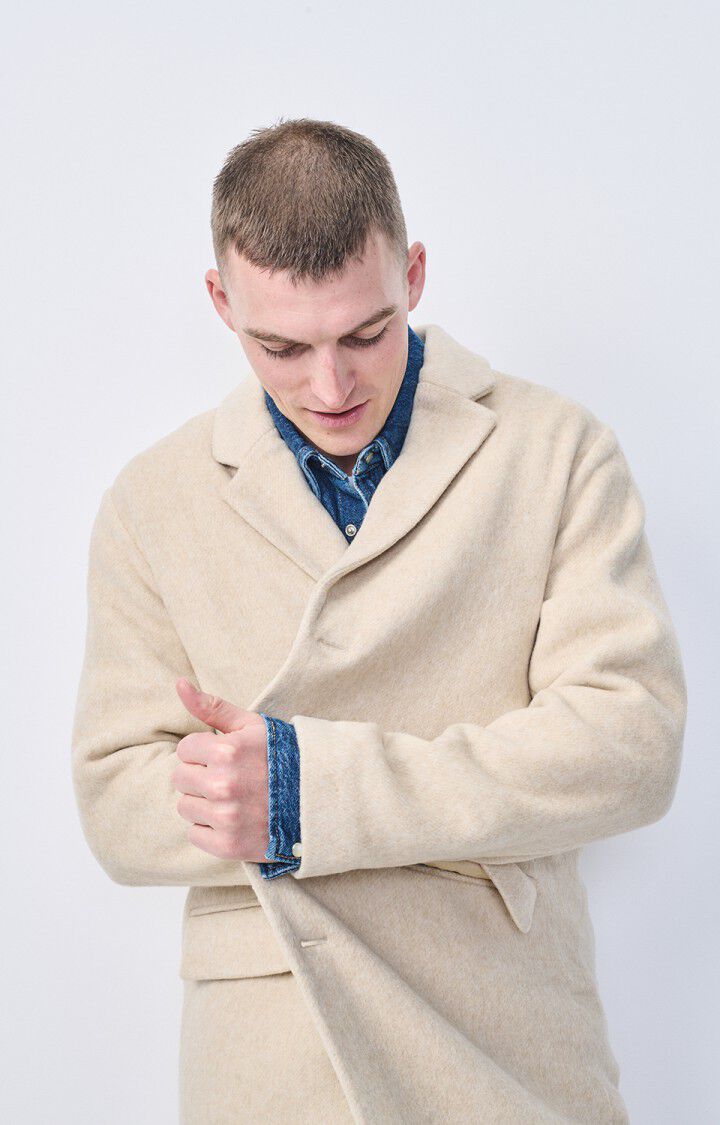 American Vintage Manteau Homme Bydrock - PORRIDGE 65 Manches Longues Beige - E23