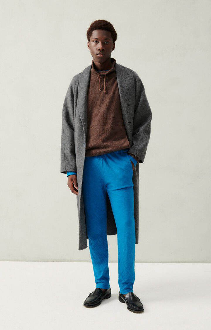 american vintage Manteau homme Dadoulove - ANTHRACITE CHINE 82 Manches longues Gris - E24