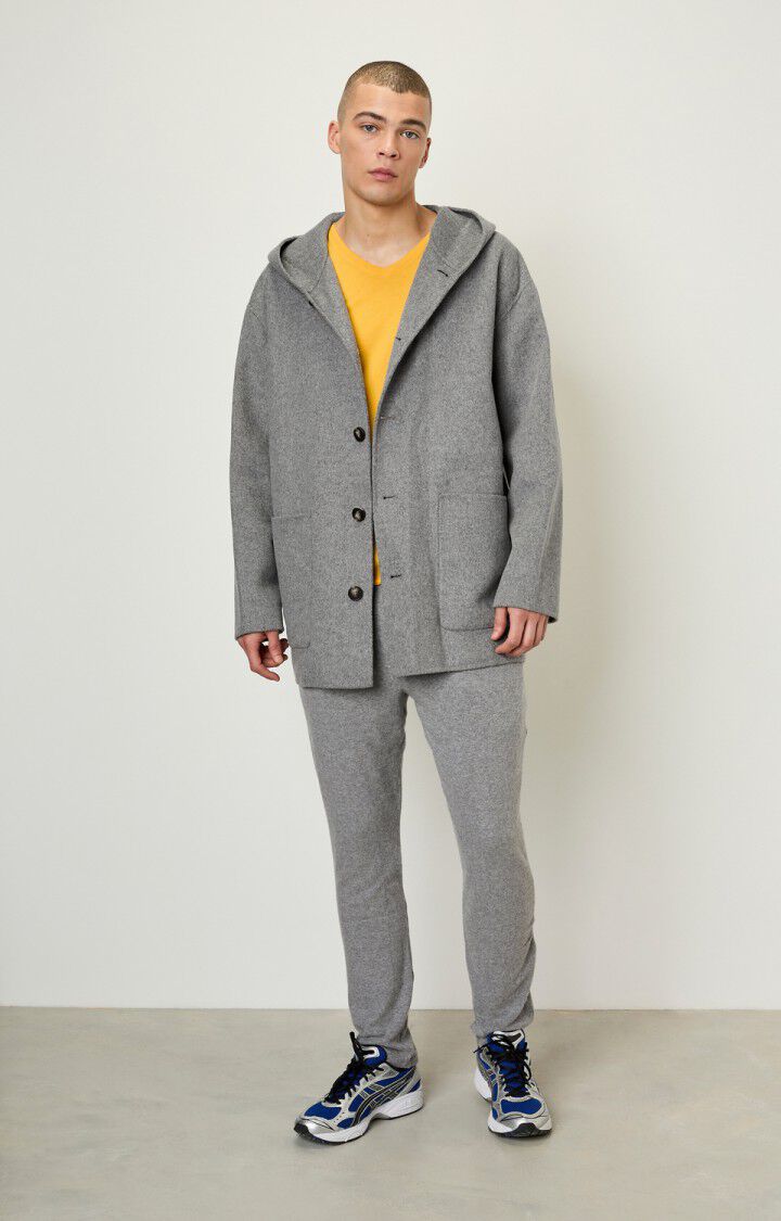 American Vintage Manteau Homme Dadoulove - GRIS CHINE Manches Longues Gris - H21