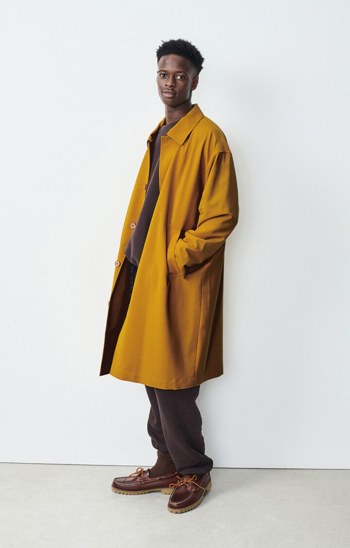 American Vintage Manteau Homme Doacity - CUMIN 60 Manches Longues Jaune - H24