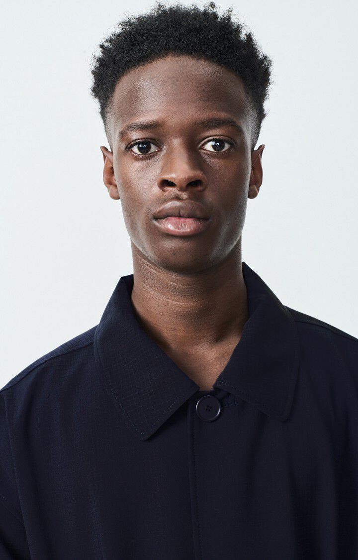 American Vintage Manteau Homme Doacity - NAVY 60 Manches Longues Bleu - E25