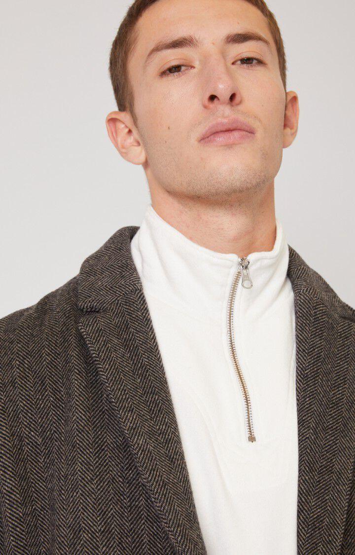 American Vintage Manteau Homme Erybird - CHEVRON NAVY GRIS Manches Longues Gris - H19