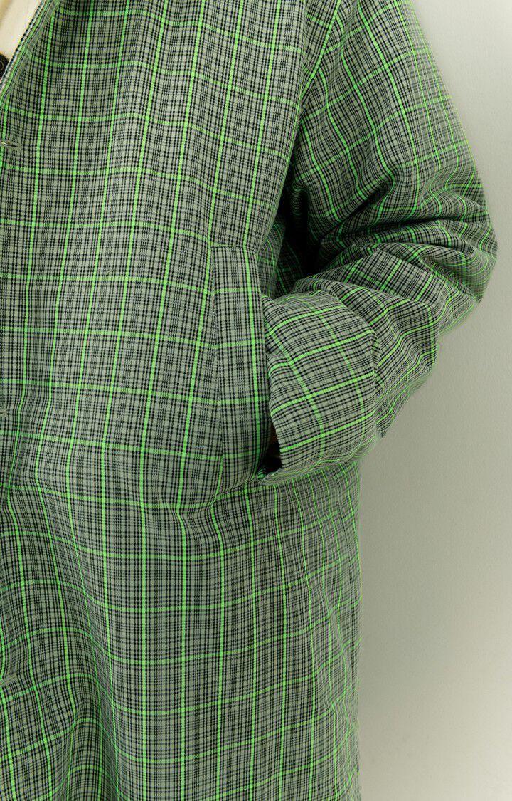 American Vintage Manteau Homme Etiz - PRINCE DE GALLES VERT 62 Manches Longues Vert - E23