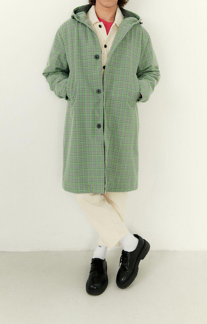 American Vintage Manteau Homme Etiz - PRINCE DE GALLES VERT 62 Manches Longues Vert - E23