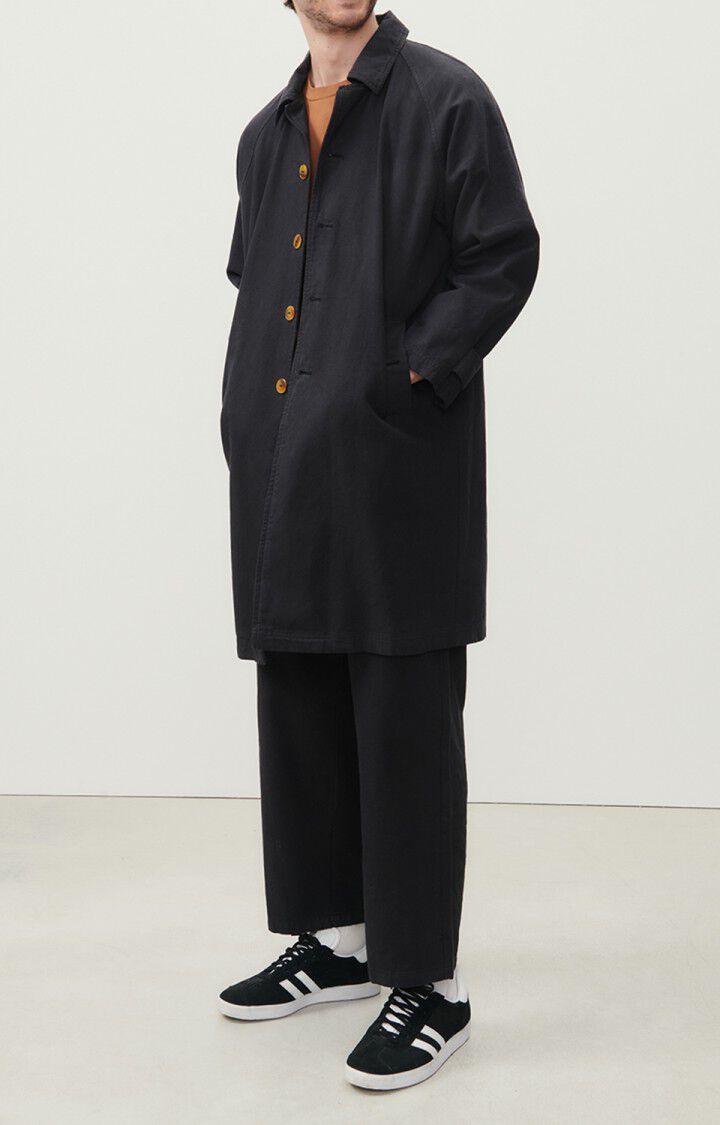 American Vintage Manteau Homme Goabay - NOIR 80 Manches Longues Noir - E23
