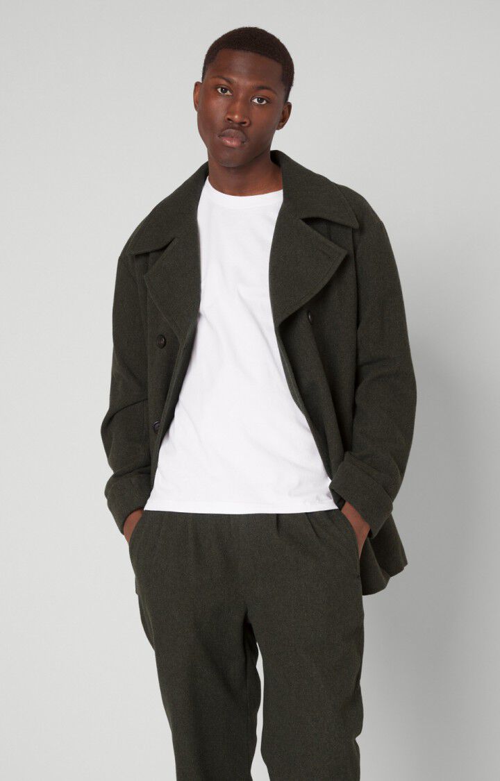 american vintage Manteau homme Imatown - TORTUE CHINE Manches longues Vert - H20