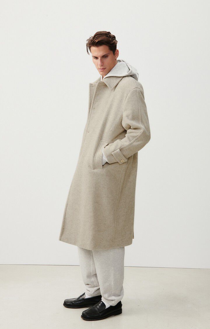American Vintage Manteau Homme Karabay - BEIGE CHINE 58 Manches Longues Beige - H23