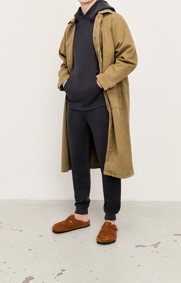 american vintage Manteau homme Katsfaction - TABAC Manches longues Marron - E22