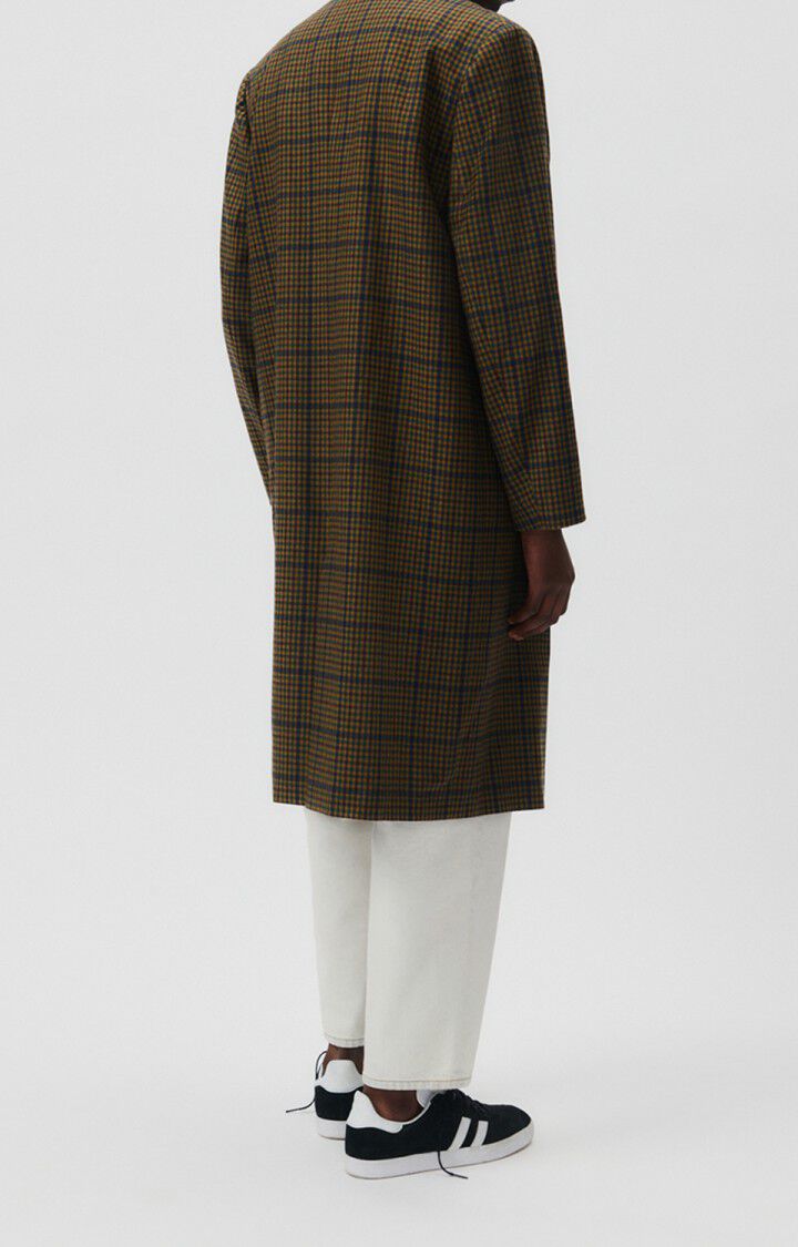 American Vintage Manteau Homme Nelabird - TARTAN MARRON 65 Manches Longues Marron - E23