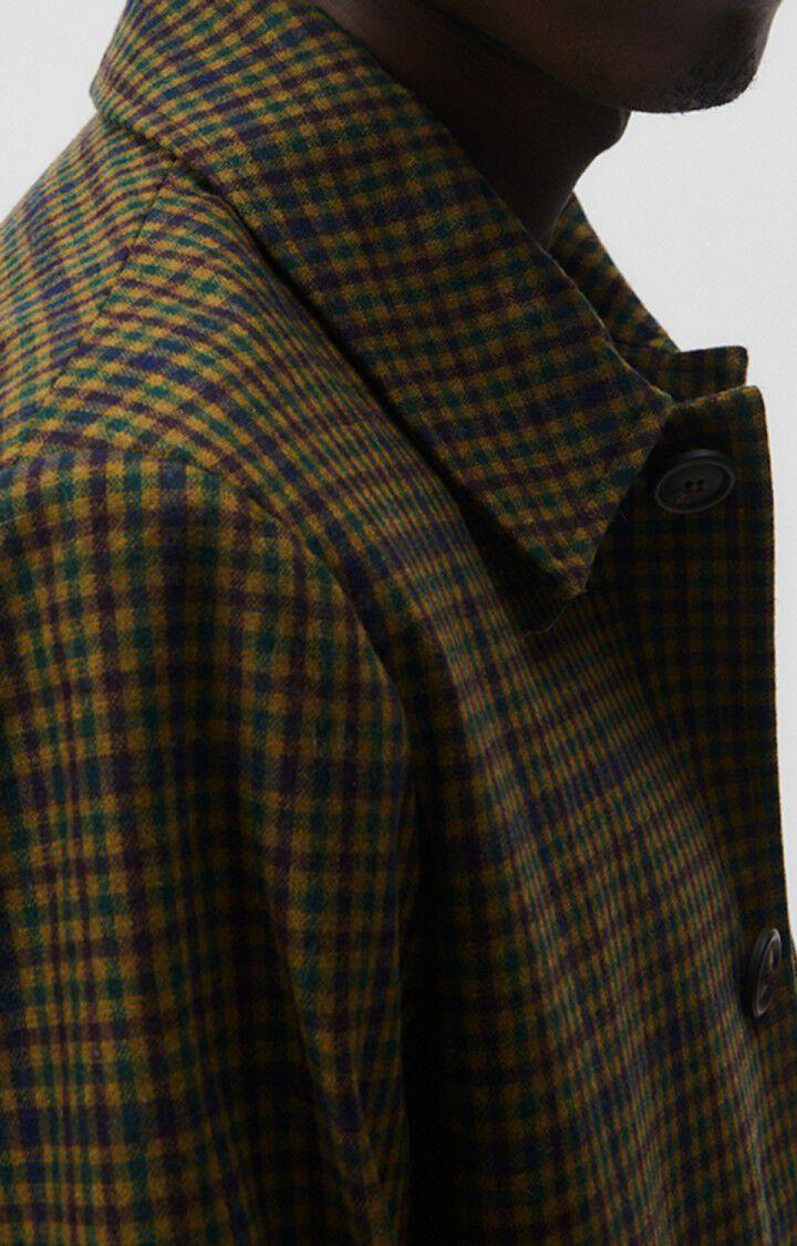 American Vintage Manteau Homme Nelabird - TARTAN MARRON 65 Manches Longues Marron - E23