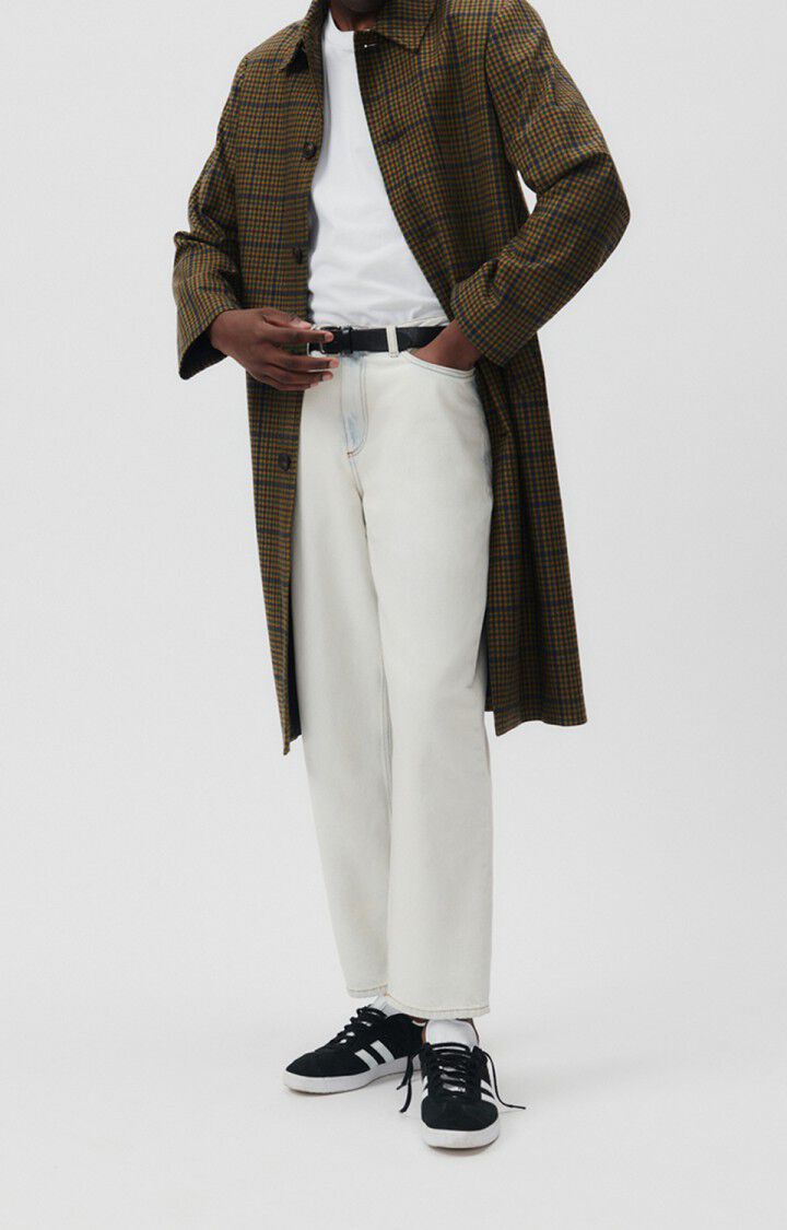 American Vintage Manteau Homme Nelabird - TARTAN MARRON 65 Manches Longues Marron - E23