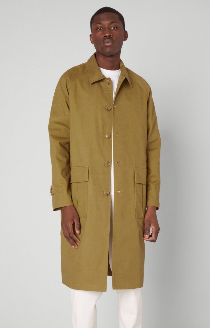 American Vintage Manteau Homme Pokaccia - CHAMEAU Manches Longues Marron - H20