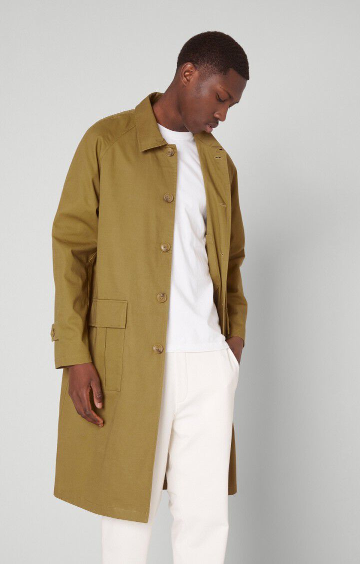 american vintage Manteau homme Pokaccia - CHAMEAU Manches longues Marron - H20