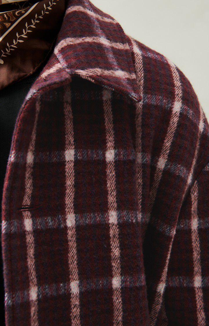 American Vintage Manteau Homme Ranow - TARTAN AIRELLE 60 Manches Longues Rouge - H23