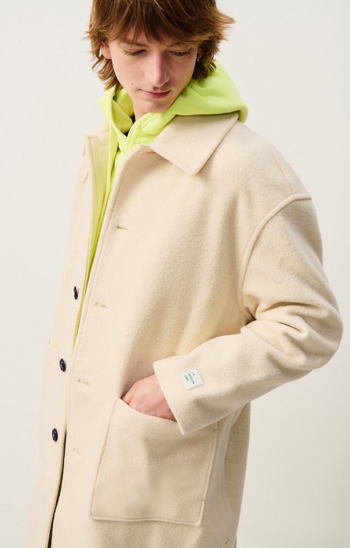 American Vintage Manteau Homme Retobeach - ECRU 59 Manches Longues Beige - H24