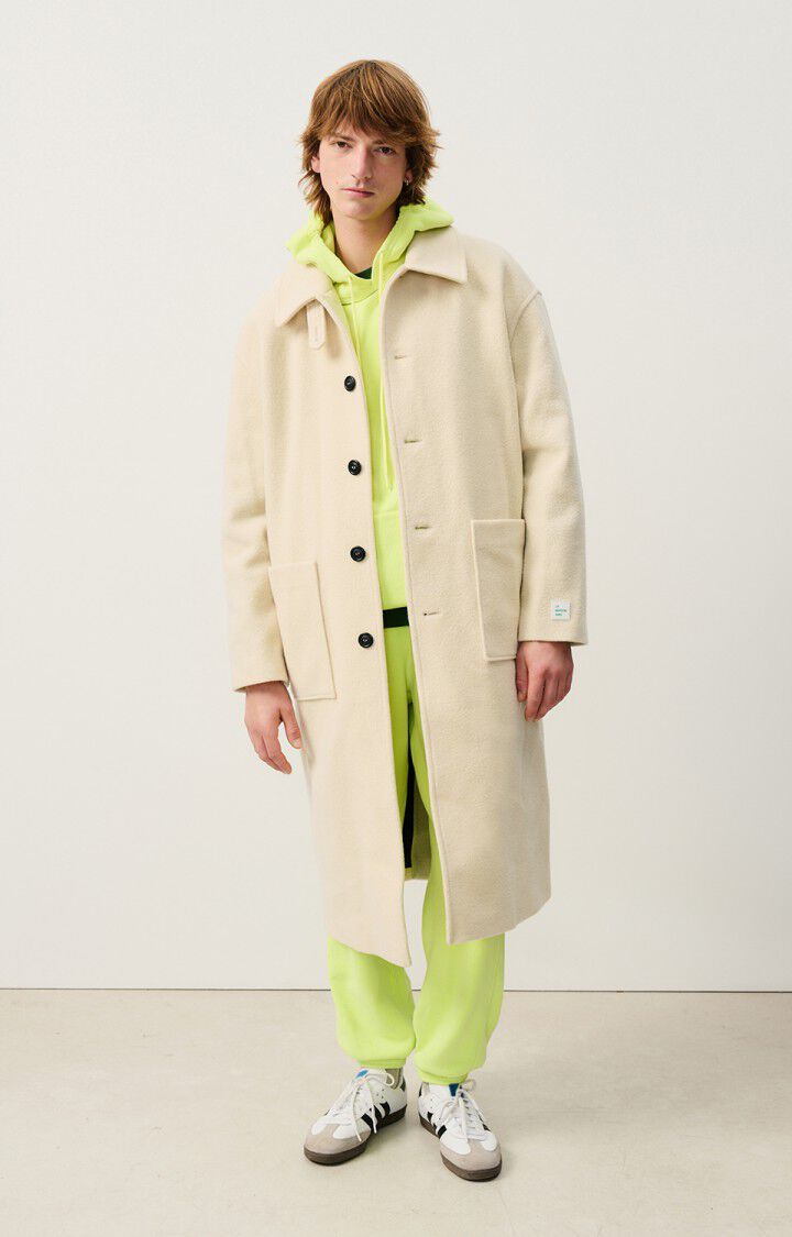 american vintage Manteau homme Retobeach - ECRU 59 Manches longues Beige - H24