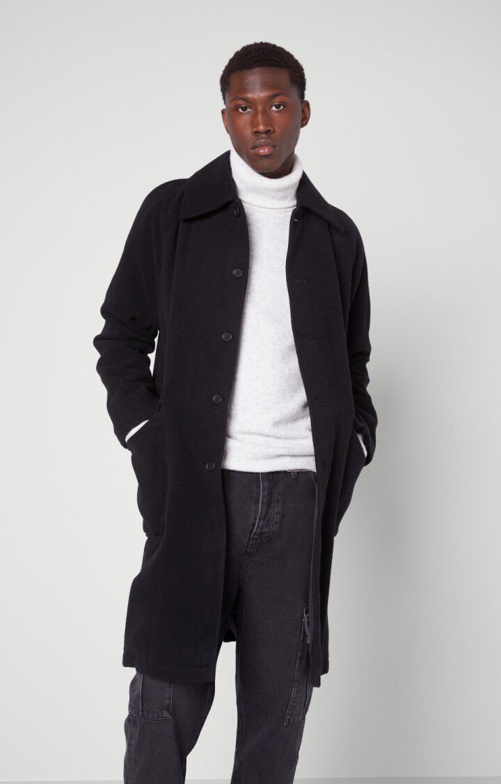 American Vintage Manteau Homme Rikita - NOIR Manches Longues Noir - H21