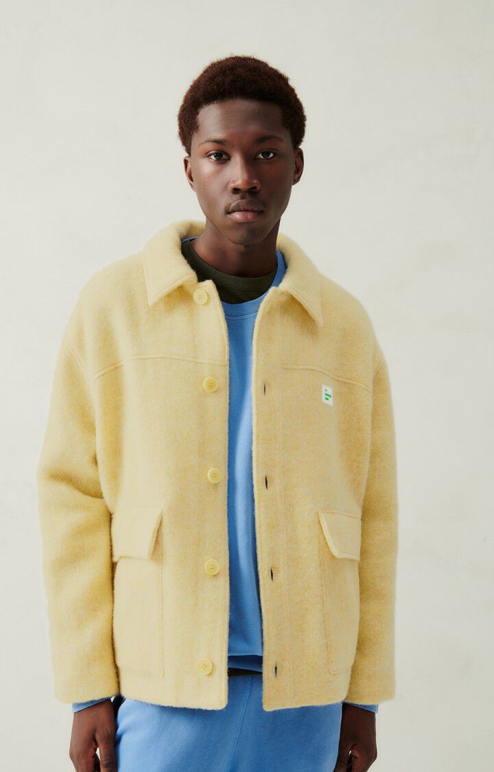 american vintage Manteau homme Roly - CITRONNADE CHINE 57 Manches longues Jaune - H23